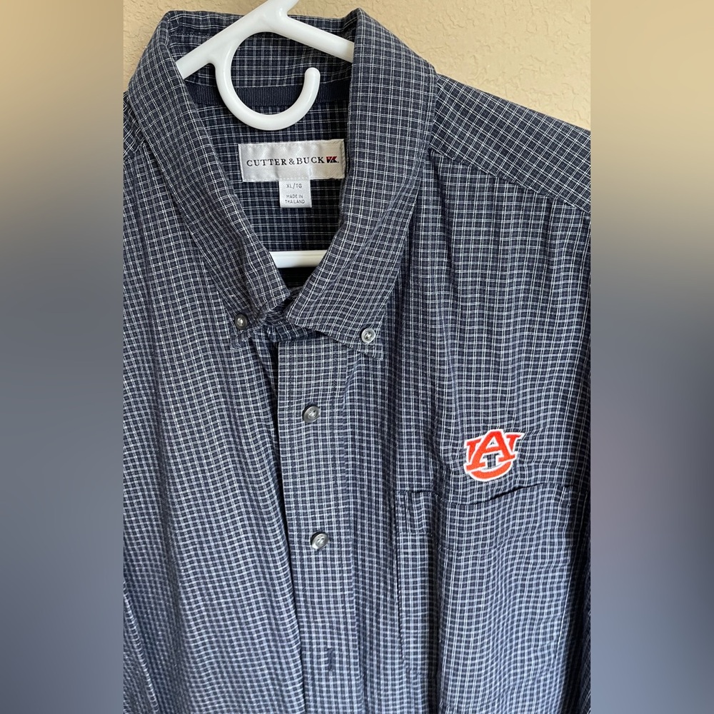 Auburn Tigers Cutter & Buck Easy Care Long Sleeve Button-Down Shirt Sz XL 🐅
